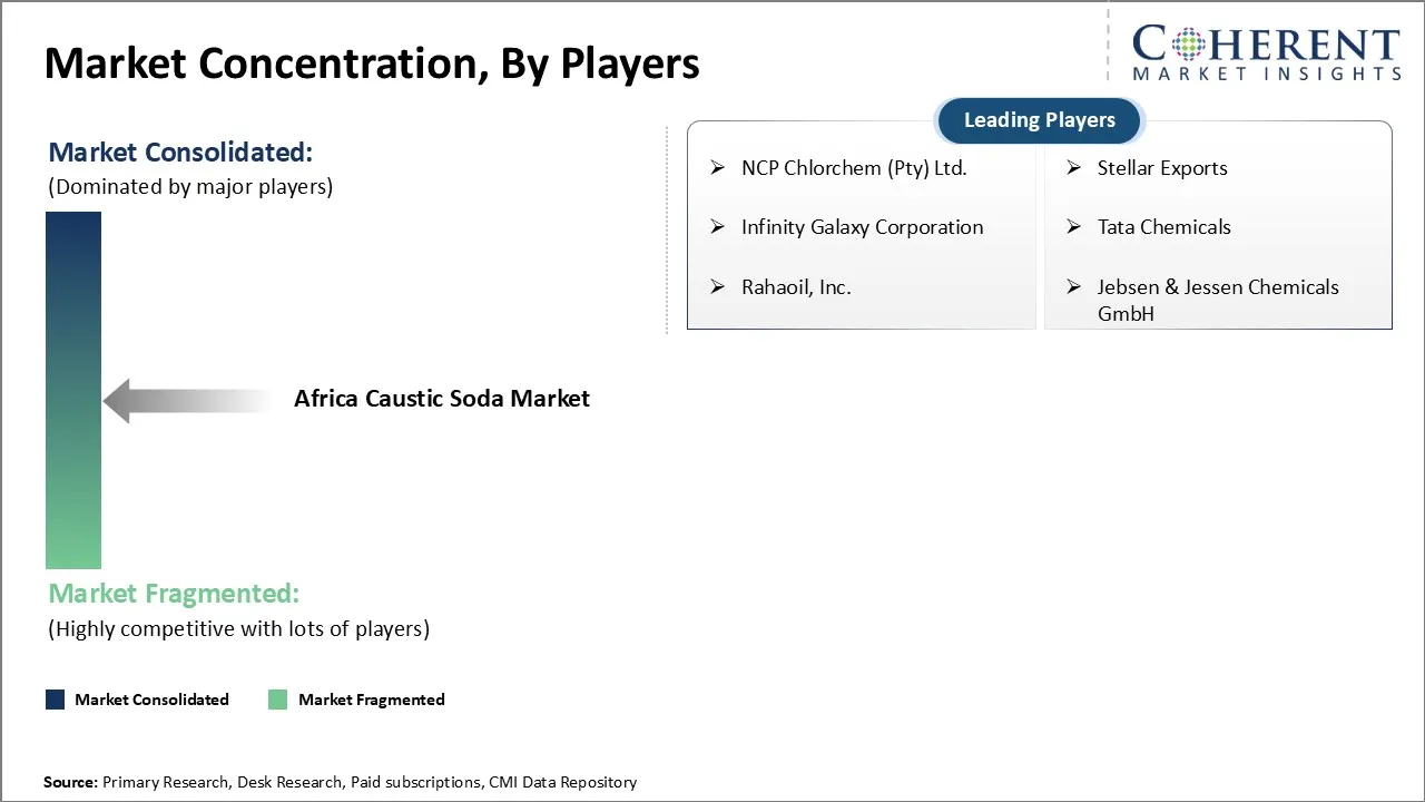 Africa Caustic Soda Market Concentration By Players